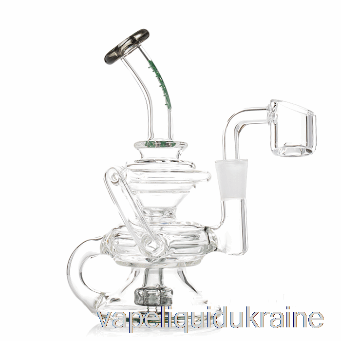 Vape Ukraine Ooze Rip Tide Mini Recycler Dab Rig Midnight Wave (Clear / Black)